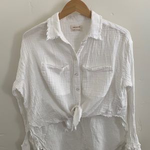 White button down
